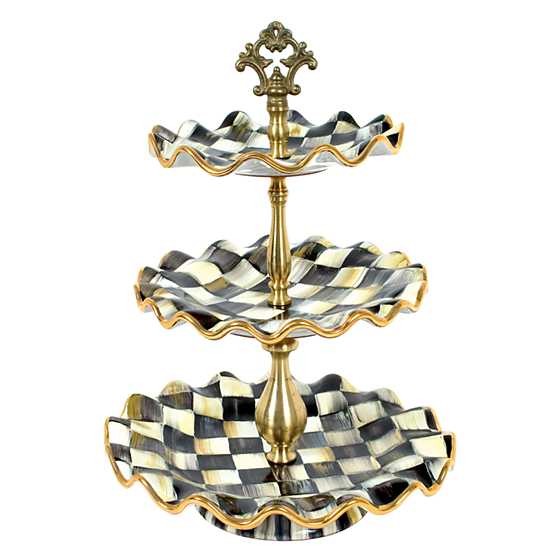 Courtly Check Three Tier Sweet Stand image one