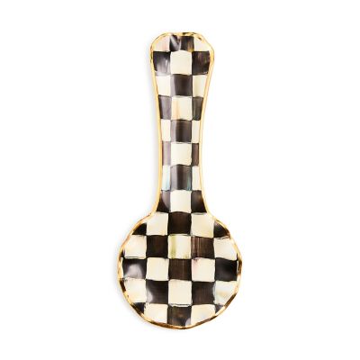 Courtly Check Ceramic Spoon Rest mackenzie-childs Panama 0