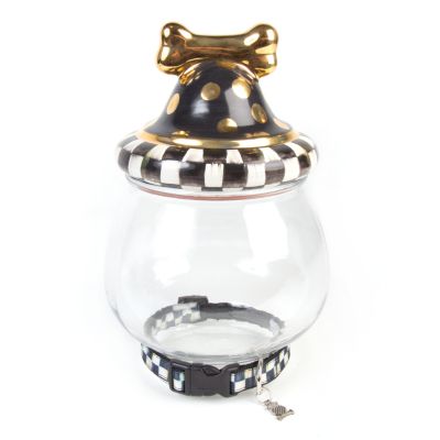 Courtly Check Canine Cookie Jar