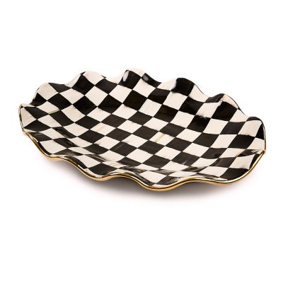 Courtly Check Ceramic Large Serving Platter