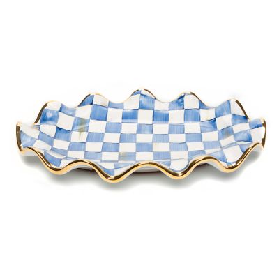 Royal Check Ceramic Serving Platter