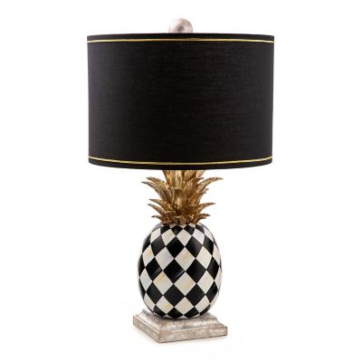 Black Ananas Table Lamp - Black Shade