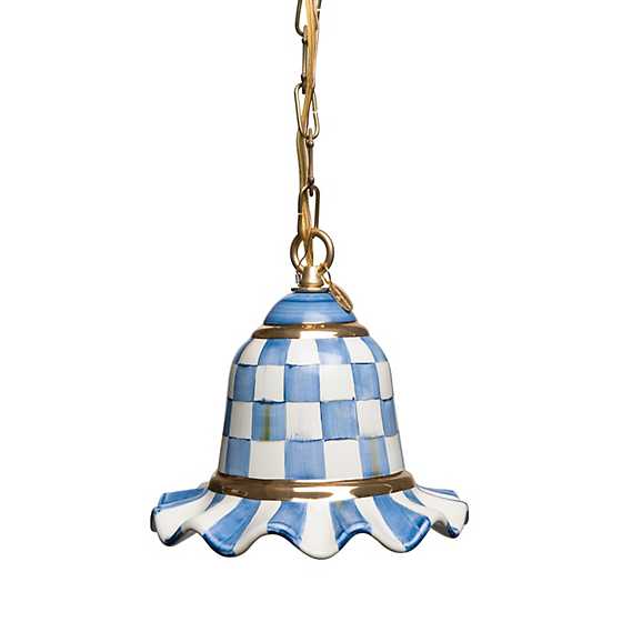 Royal Check Small Ceramic Pendant Lamp