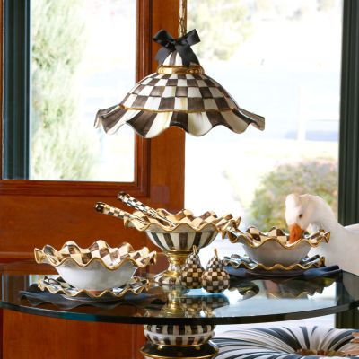 Fluted Hanging Lamp - Courtly Check image seven