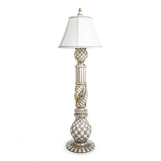 Sterling Check Ceramic Floor Lamp image two