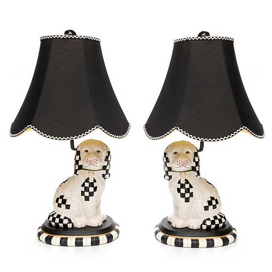 Staffordshire Dog Lamps, Set of 2