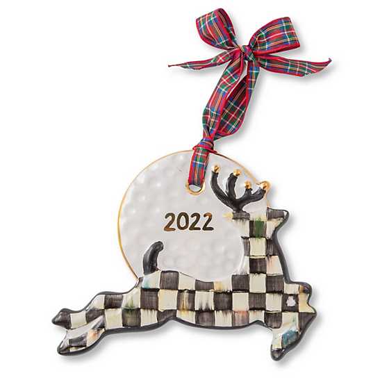 Courtly Check Stag Ornament