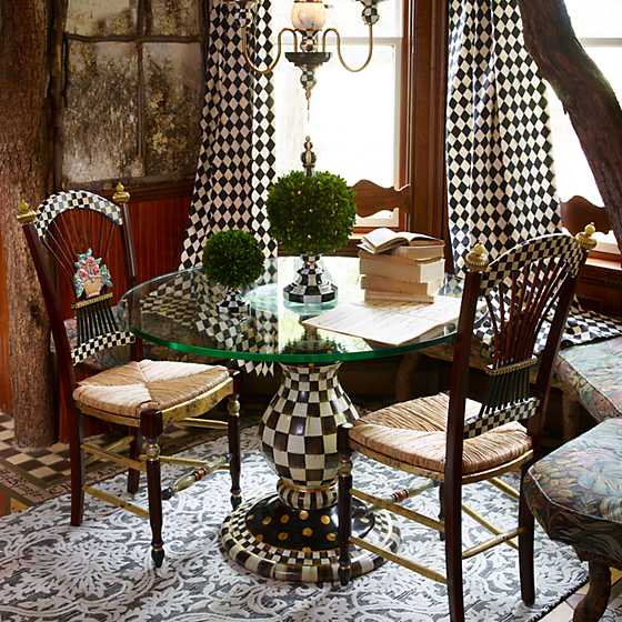 Courtly Check Pedestal Table Base image seven