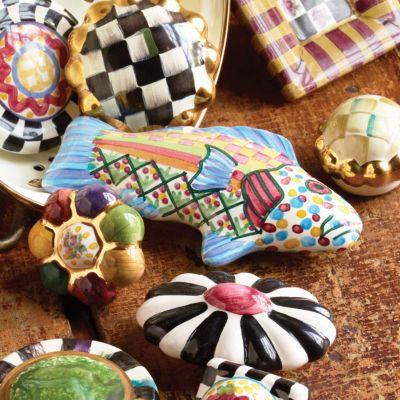 Children Drawer Knobs Fish Shape Ceramic Handles for Kids Room