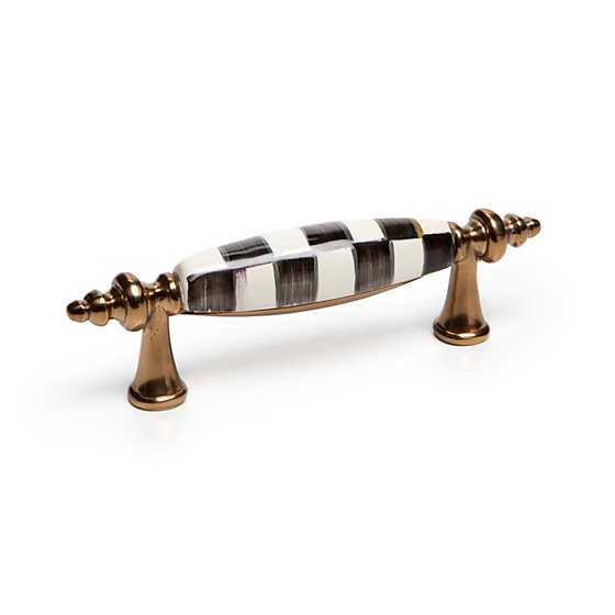 Courtly Check Drawer Pull - Brass
