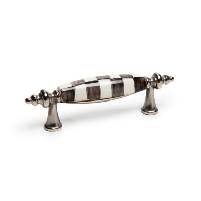 MacKenzieChilds Courtly Check Nickel Drawer Pull