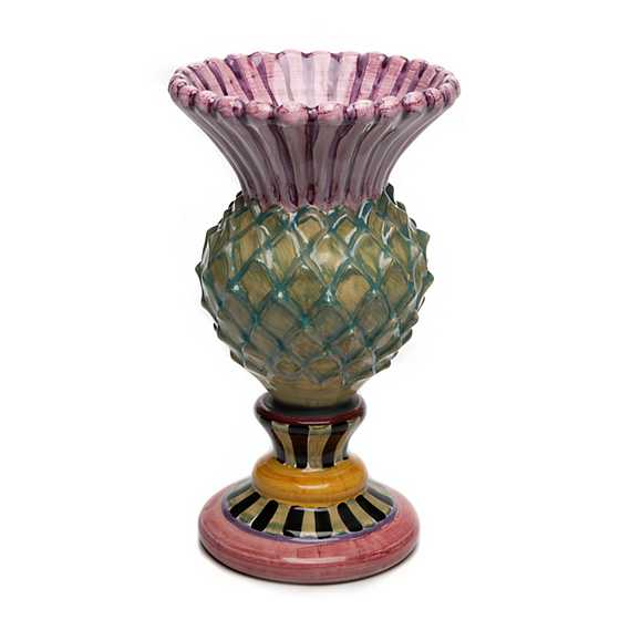 Thistle Vase - Purple Top