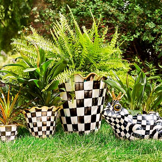 Courtly Check Jumbo Flower Pot image two