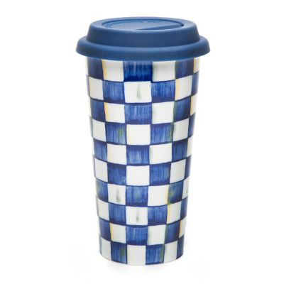 MacKenzie-Childs  Royal Check Travel Cup