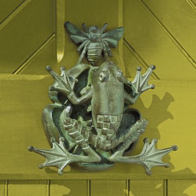 Mackenzie Childs Frog Bee Door Knocker
