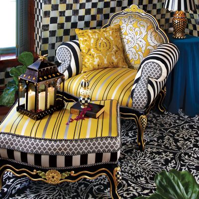 MacKenzie-Childs | Queen Bee Ottoman