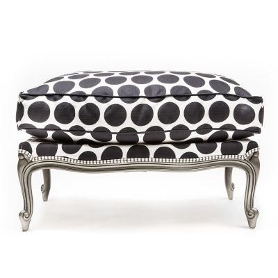 Spot On Ottoman - Black image three