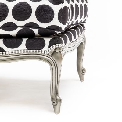 Spot On Ottoman - Black image four