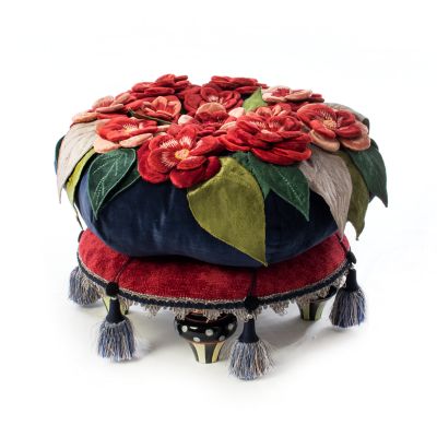 Bluetopia Kitano Footstool mackenzie-childs Panama 0