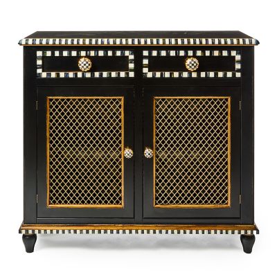 Courtly Criss-Cross Small Cabinet mackenzie-childs Panama 0