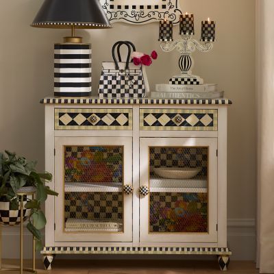 MacKenzie-Childs  Flower Market Small Cabinet