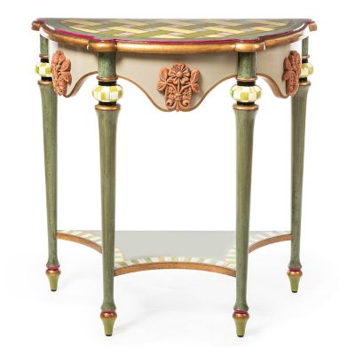 Fleur De Leaf Demilune Console Table image two