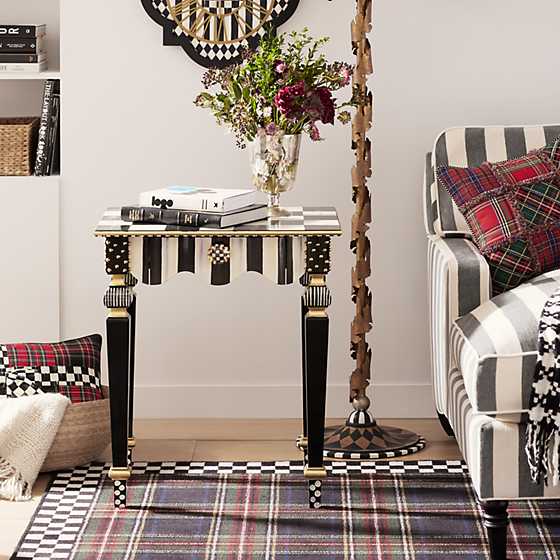 Courtly Stripe Side Table image two