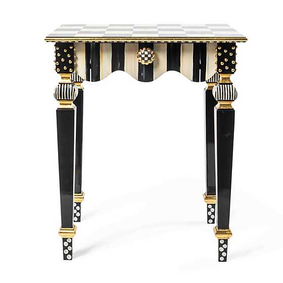 Courtly Stripe Side Table image three