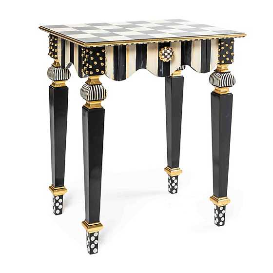 Courtly Stripe Side Table image one