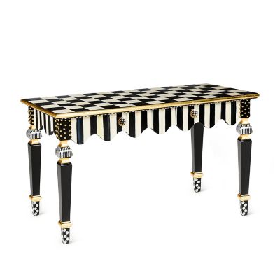 Courtly Stripe Console Table