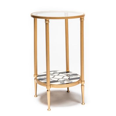 Pretty As A Bow Accent Table mackenzie-childs Panama 0
