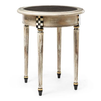 Tuscan Farm Round Accent Table mackenzie-childs Panama 0