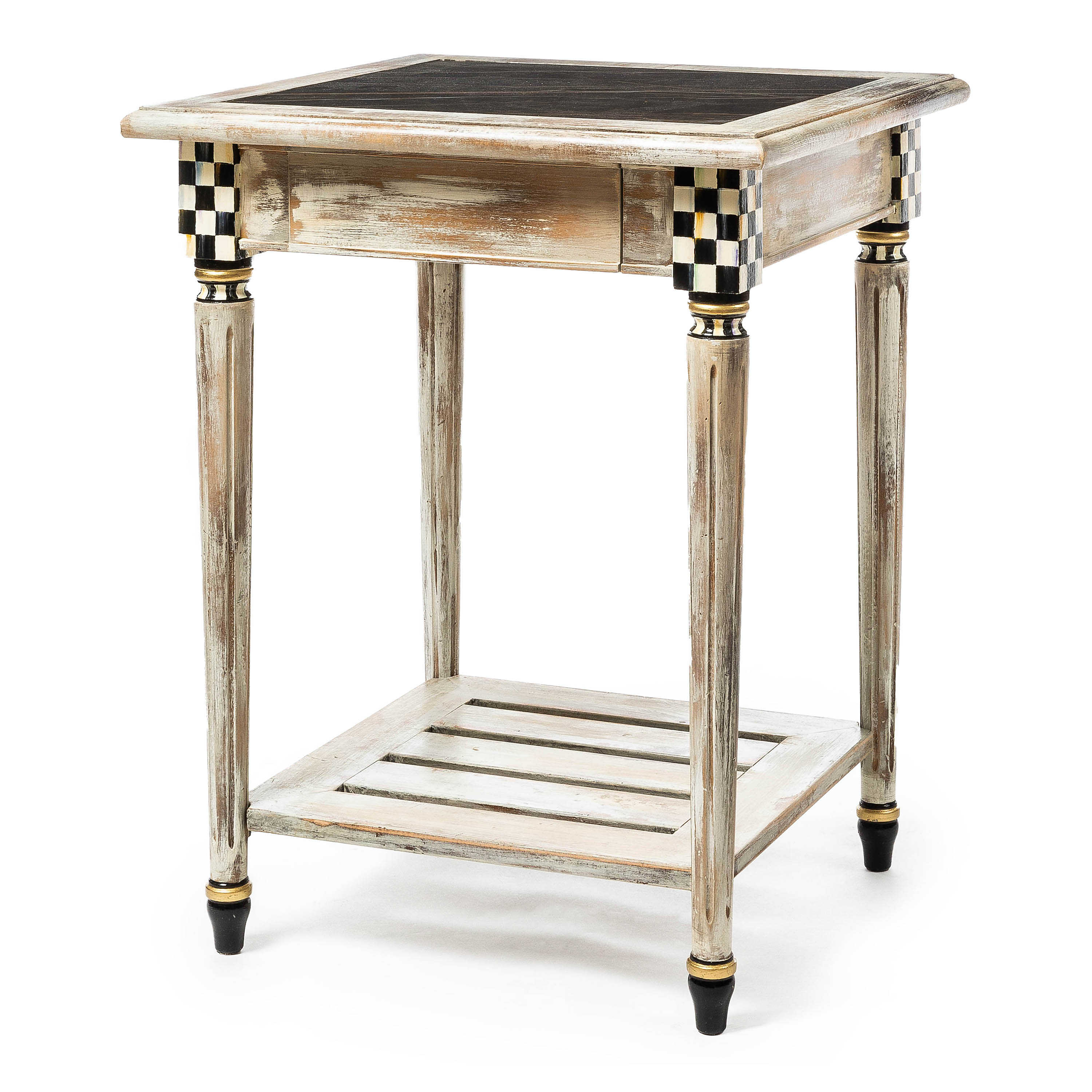 Tuscan Farm Square Accent Table mackenzie-childs Panama 0
