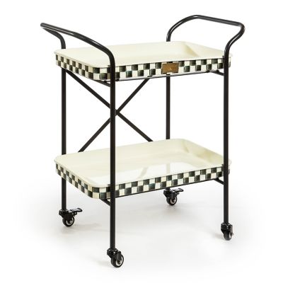 Courtly Check 2-Tier Kitchen Cart mackenzie-childs Panama 0