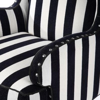 Black 2025 striped chair