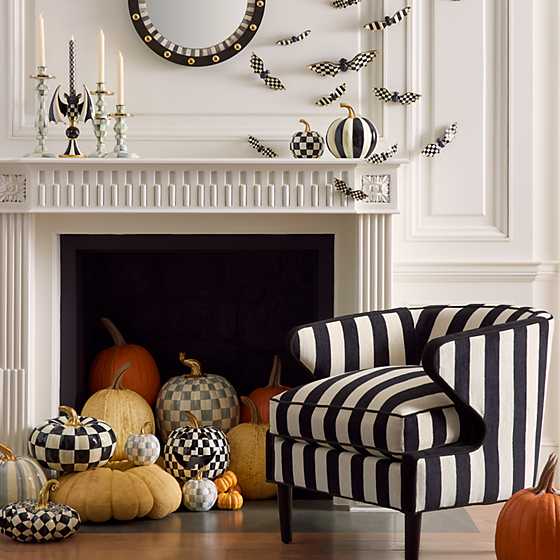 Marquee Accent Chair - Chenille Black Stripe II image three