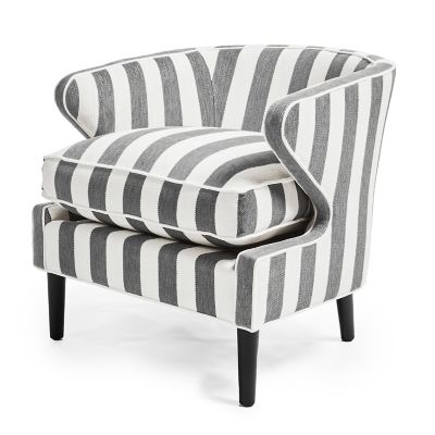 Gray stripe accent online chair