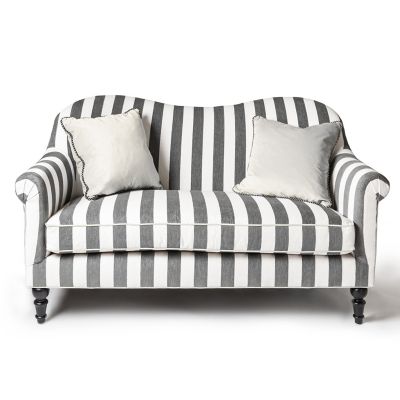 Striped loveseat store