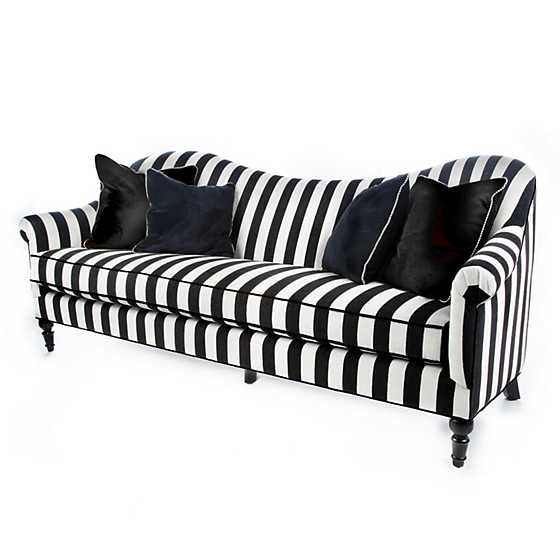 Marquee Sofa - Chenille Black Stripe II image two