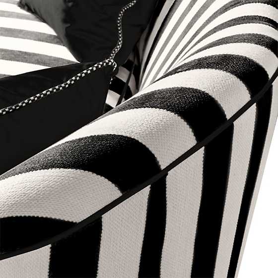 Marquee Sofa - Chenille Black Stripe II image five