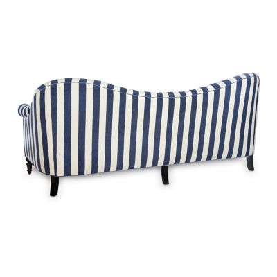 Marquee Sofa - Chenille Navy Stripe image three