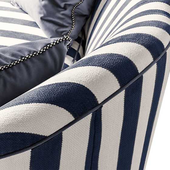 Marquee Sofa - Chenille Navy Stripe image five
