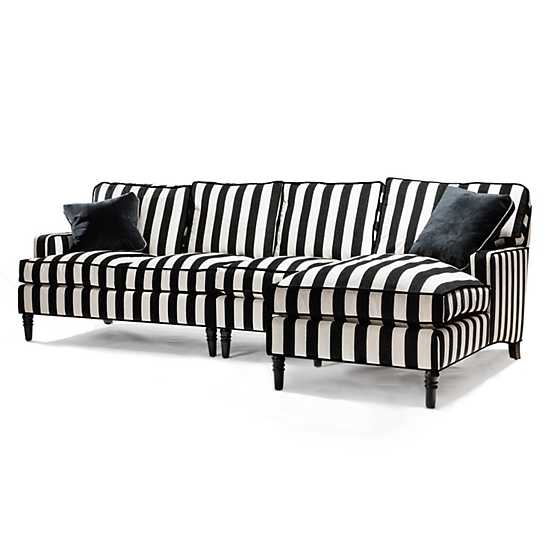 Marquee Black Stripe Armless Chair image five