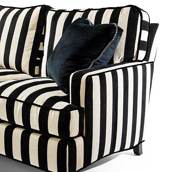 Marquee Black Stripe 2-Piece Right Arm Chaise Sectional image six