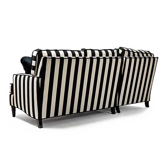 Marquee Black Stripe 2-Piece Left Arm Chaise Sectional image four