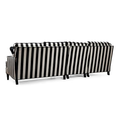 Marquee Black Stripe 2-Piece Left Arm Chaise Sectional image ten