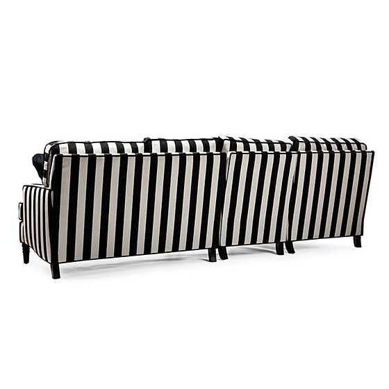 Marquee Black Stripe 2-Piece Left Arm Chaise Sectional image ten