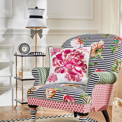 Flower best sale print chair