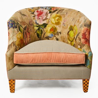 Field Study Floral & Gingham Accent Chair mackenzie-childs Panama 0