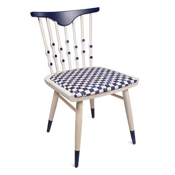 Musical Chairs Side Chair - Royal Check